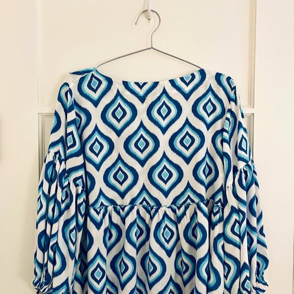 Skemo Boho Fashion – Blue on Blue – Java Collection Summer Top - Picture 3 of 6